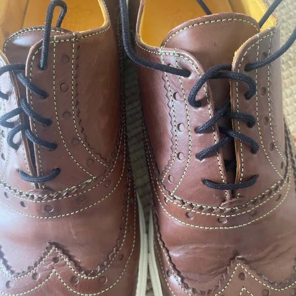 Men’s Undandy Wing Tip leather oxfords/ sneakers. Size 9 EU 42 - Picture 4 of 10